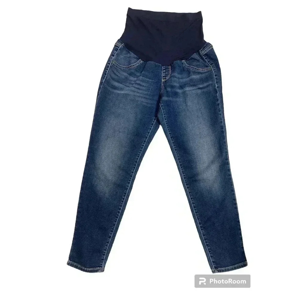 Maternity Women’s Denim Blue Pull-On Jeggings by A Glow Size 14. Super soft!